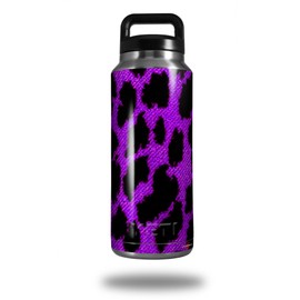 Purple Leopard - Decal Style Skin Wrap fits Yeti Rambler Bottle 36oz (YETI NOT INCLUDED)