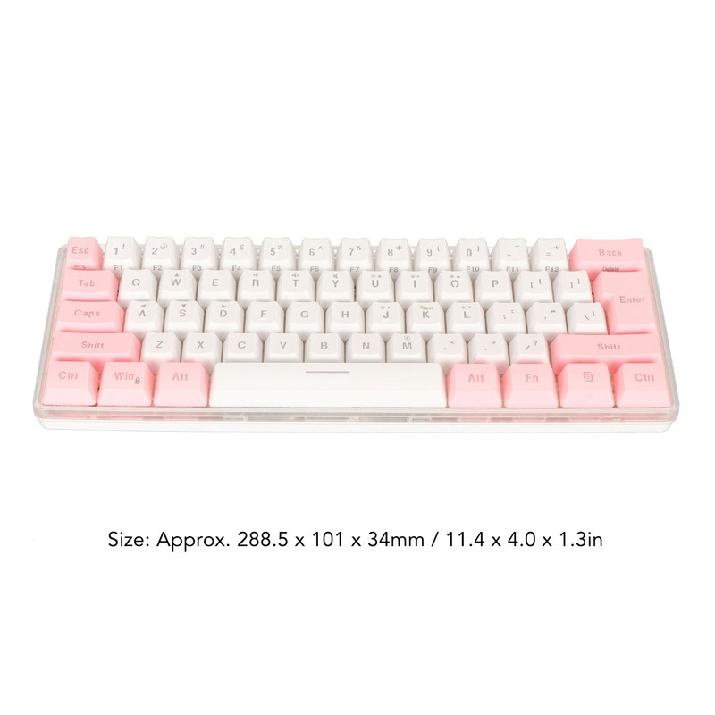 60% Wired Gaming Keyboard RGB Mini Keyboard Imitated Mechanical Technique
