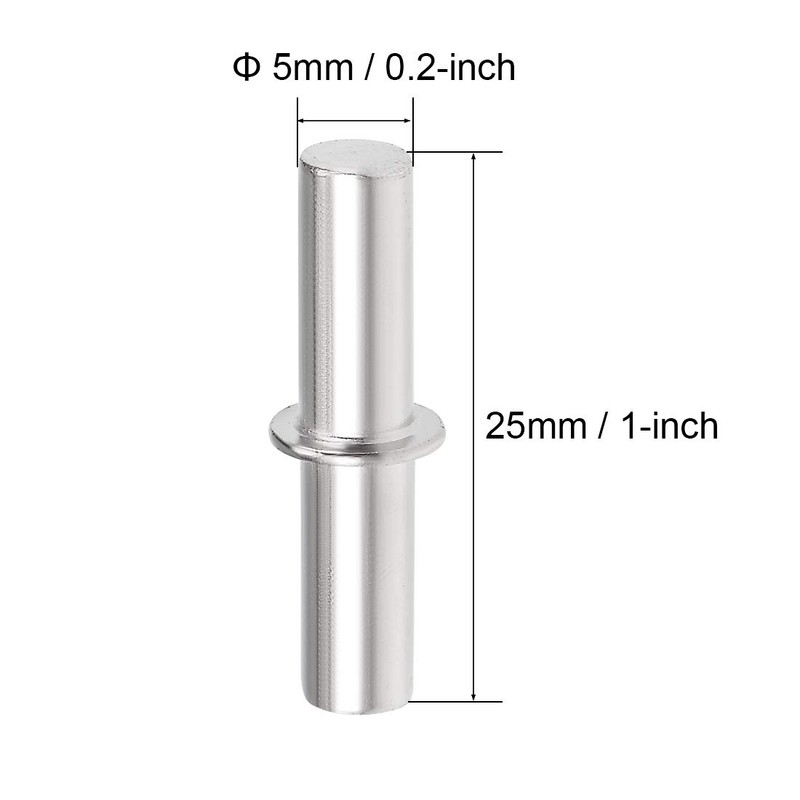 sourcing map Pack of 20 Shelf Support Pins Shelf Support