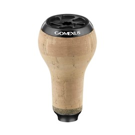 Gomexus Power Knob Compatible with Shimano Daiwa Spinning Reel Handle Knob (Cork Black, 27 mm)