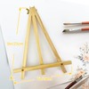 6 Pack 9 Inch Wood Easels, Tripod, Table Top Easels