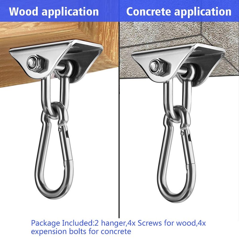 Awroutdoor 450 kg Capacity Stainless Steel 360° Rotating Ceiling Hook
