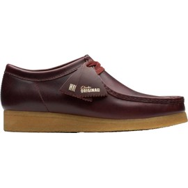 Clarks - Mens Wallabee Shoe, Color Deep Red L, Size: 10 M US