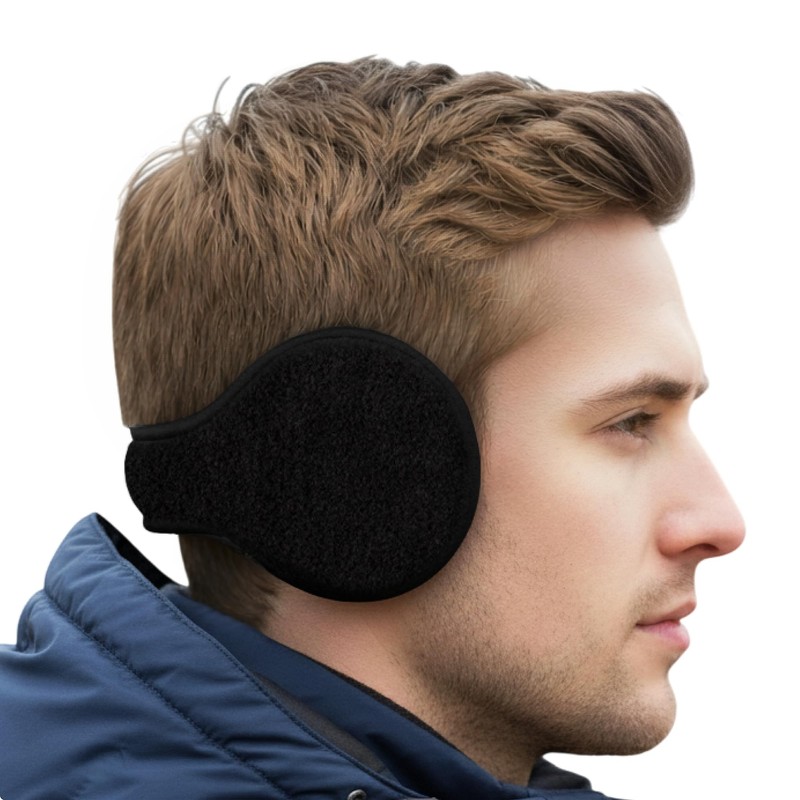 180s Fleece Behind-the-Head Earmuffs Black