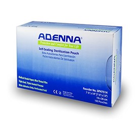 Adenna - SPH7514 White Paper/Blue Tinted Film 7-1/2" X 13 Sterilization Pouch (Box of 100)
