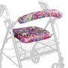 Top Glides Universal Rollator Walker Seat and Backrest Covers (Peace)