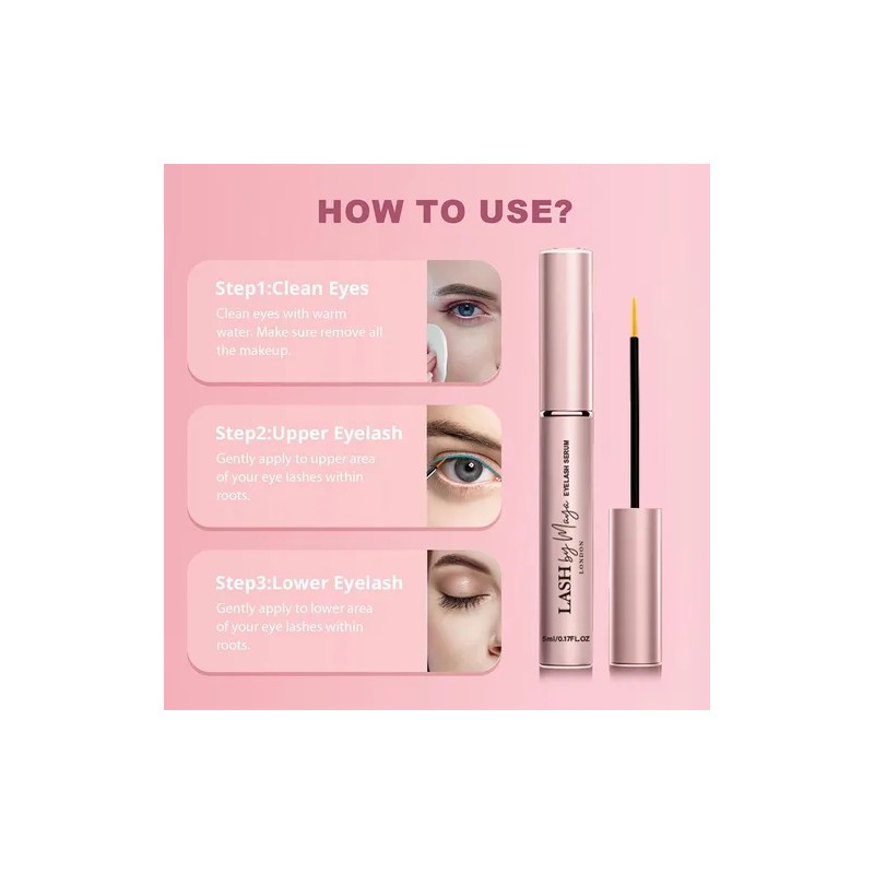 Suero Para Pestañas Lash By Maya, Auténtico Y Oficial Lash