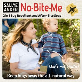 SallyeAnder No-Bite-Me Soap - Bug Repellent Soap - 1 Bar - Safe for Kids and Infants - Repels Mosquitoes, Black Flies, Fleas, and Ticks - 3 Pack