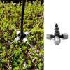 VooGenzek 10 Pieces 4-Way Atomization Nozzle, Plastic Cross Mist Nozzle,