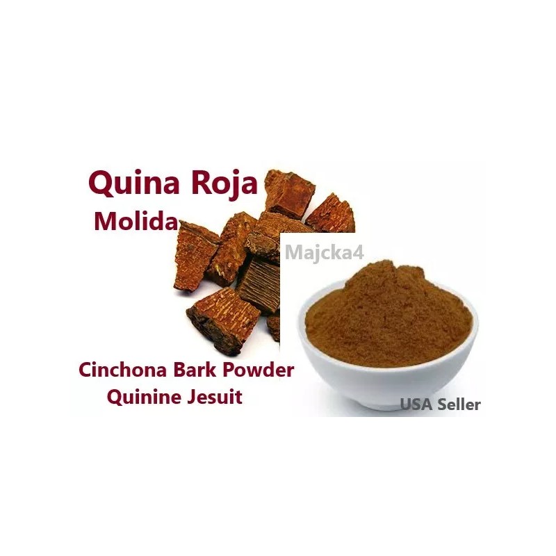 majcka4 QUINA ROJA MOLIDA 1 oz Hierbas Cinchona Bark fine