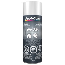 Dupli-Color CDA167007 Acrylic Enamel, White, Gloss, 12 Ounce, 1 (Non-Carb Compliant)