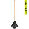 SteadMax XTS-65-PRO Heavy Duty Toilet Plunger, Commercial Grade, Powerful Double