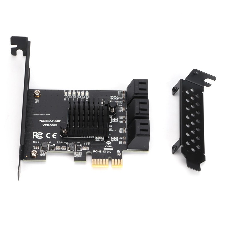 Hard Disk Expansion Card 6.0 Gbps PCIE to SATA 6G