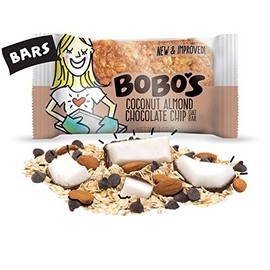 Bobo's Oat Bars, Coconut Almond Chocolate Chip, 3 oz Bar (12 Pack), Gluten Free Whole Grain Snack and Breakfast Bar
