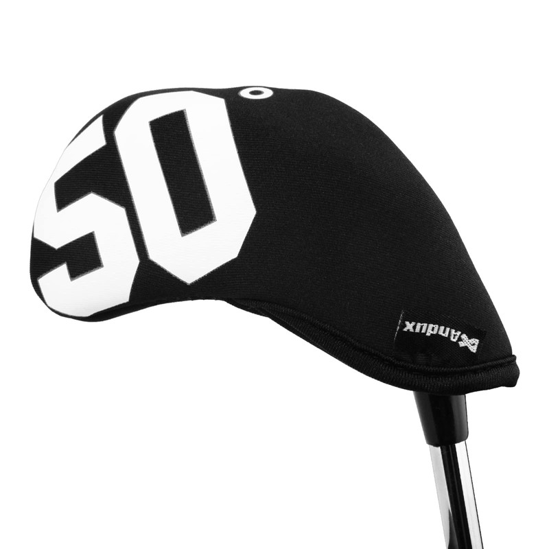 Andux 7pcs/Set Golf Wedge Irons Club Head Covers with Degree