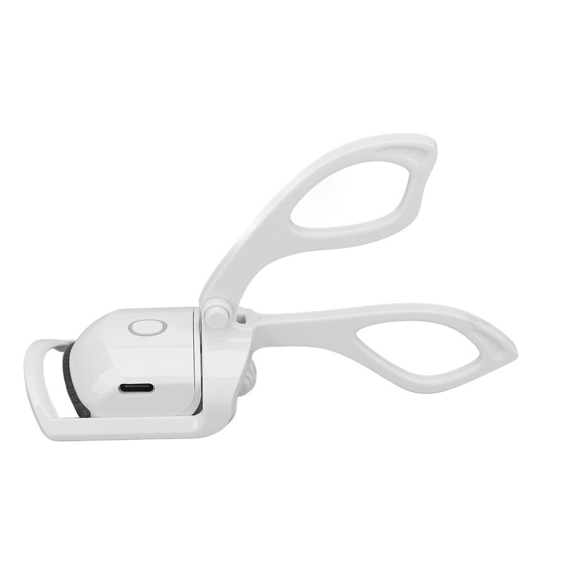 Heated Eyelash Curler USB Chargeable Long Lasting Mini Portable White
