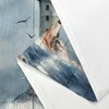Bzhilja Ocean Lighthouse Shower Curtain, Coastal Nautical Sunrise Beach Seascape