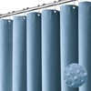 Dynamene Extra Long Shower Curtain - 84 Inch Long Blue