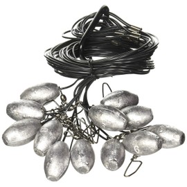 MOJO Outdoors Texas-Style Decoy Rig, Hunting Gear and Outdoor Accesories For Decoys and Duck Hunting, 12 pack 6 oz, 18" length, Black, (HW2207)