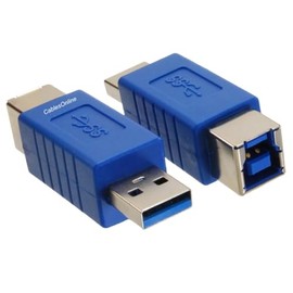 CablesOnline, 2-Pack 9-Pin USB 3.0 Type-B Female to 9-Pin USB 3.0 Type-A Male Adapters, AD3-U03-2