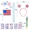 American Flag Headband Set - Patriotic Party Accessories for 4th