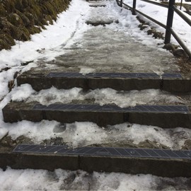 GripStrip Stair Treads for Wooden Steps, Non Slip Stair Grips for Outdoor or Indoor Use, Screw Down | Weather Resistant | Anti Slip Step Treads for Safety - Black, 2 Pack, 32"x2"