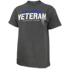 Air Force Men 's Veteran Defender T-Shirt (Large) Grey