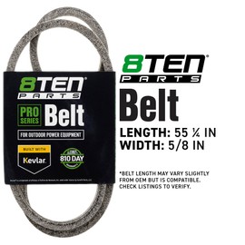 8TEN Kevlar Belt for Scag Tiger Cub STC52A 482140 Ferris Simplicity IS2100Z ISX800 Citation XT 84001675 55 1/4 x 5/8