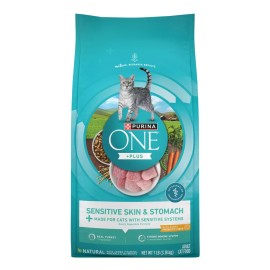 Purina ONE Sensitive Skin & Stomach Natural Turkey Flavor Dry Cat Food - 7 lbs