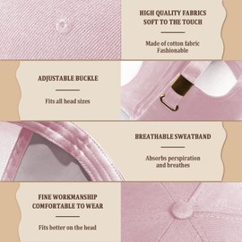 SIDRYA Baseball Caps, Men Women Adjustable Cotton Breathable Vintage Golf Dad Hat for Running Outdoor Workouts Hunting (Red)