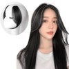 Bangs Wig Black Human Hair 2 Pieces/Set Bangs Long Center