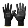 QEARSAFETY 12 Pairs Thin PU Palm Coated Work Safety Gloves,