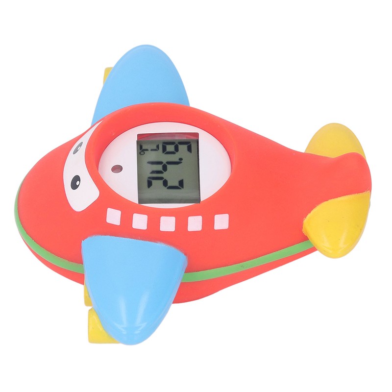 Baby Bath Thermometer IPX7 Waterproof Accurate Cartoon Airplane Shape Small