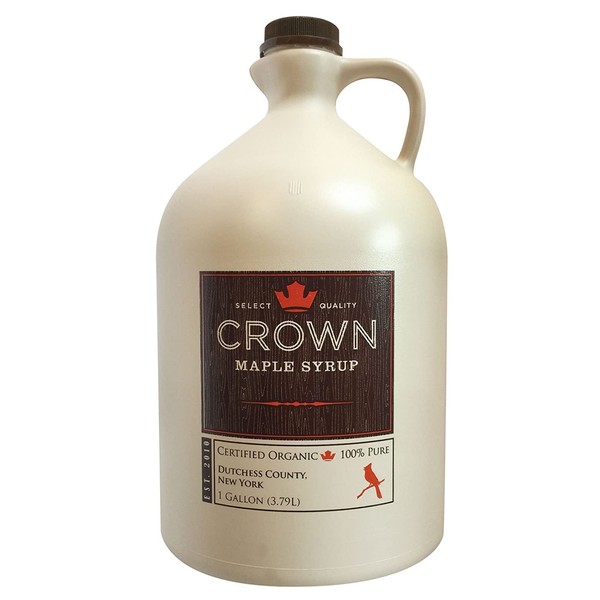 Crown Maple Organic Grade A Maple Syrup, Very Dark, 128 Fl. Oz (Pack of 1)