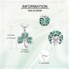 URONE Clover Necklace 925 Sterling Silver Irish Shamrock Pendant Neckalce