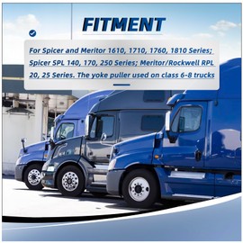 PSLER 60050 Heavy-Duty Yoke Puller, Semi Truck Yoke Remover Tool Kit, Replace 10803 Yoke Puller, Heavy Duty Yoke Removal Tool Kit for Commercial Trucks, Semi Trucks Class 6-8 Trucks and Equipment