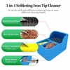 Solder Tip Cleaner Soldering Iron Cleaner, Solder Sponge and Brass