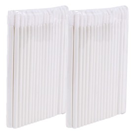 P-Beauty Cosmetic Accessories Microfibre Lip Brush Suitable for Eyelash Extension, Disposable Lip Brush, Cosmetic Lip Brush, Lint-Free Brush, Lipbrush, White, 50 - 500 Pieces (50)