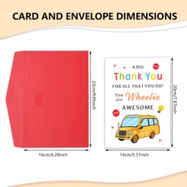 School Bus Driver Appreciation Gifts for Men Women Gift Cards Christmas Stocking Stuffers Gifts Thank You Gifts School Bus Driver Retirement Thanksgiving Birthday End of Year Leaving Cards Gift