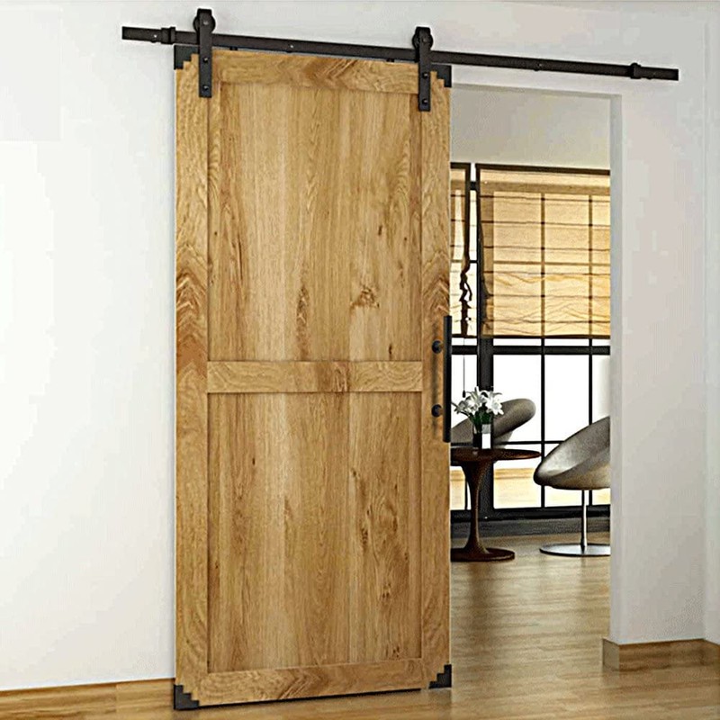 YANGHX Barn Door Handle Heavy Duty 30CM Pull and Flush