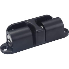 Magnetic Door Catch,Skirting Board Buffer, Magnetic Door Stops-Door Stopper,Double-Sided Adhesive Tape No Drilling(Color : Nero, Size : High 3.7cm) (Color : Nero, Size : High 2.8cm) (Color : Nero)