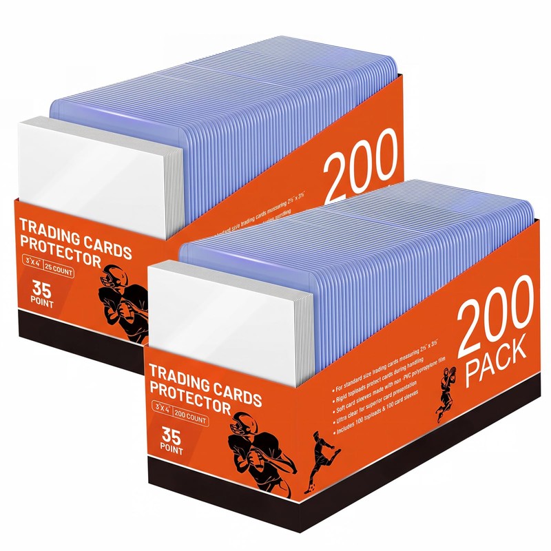 400 Clear Card Sleeves y Protectores de Cartas Top Loader