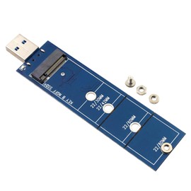 JIEYUCHU M.2 to USB3.0 Adapter, SATA SSD to USB 3.0 Adapter, 5Gbps NGFF SATA Based B/B+M Key Adapter, Supports NGFF SATA B/B+M Key M2 SSD, Compatible for 2230 2242 2260 2280 SSD