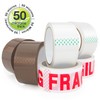 Rapesco 1687 Assorted Packaging Tapes, 50 mm Wide, Pack of