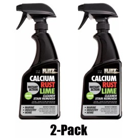 FLITZ Instant Calcium Lime and Rust Remover 16oz/473ml TWO PACK (SEE VIDEO)