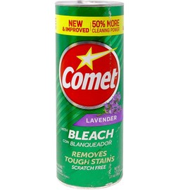 Comet® - Polvo limpiador multiusos con aroma a lavanda y blanqueador