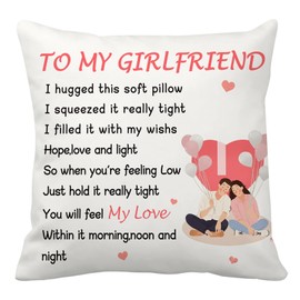 CDIXlmuz Valentine Gifts for Her, Gifts for Girlfriend,Girlfriend Gifts, for Girlfriend,Presents for Girlfriend,Cushion Covers,Birthday Gifts for Girlfriend,For Her Gifts, for Her