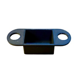 10x Pack Door Frame Strike Plate Dust Boxes – Black Plastic – Professional Quality – Easy Fit, Durable, – Fits Standard Latch Strike Plates -Durable Dust Boxes for Latch Plates