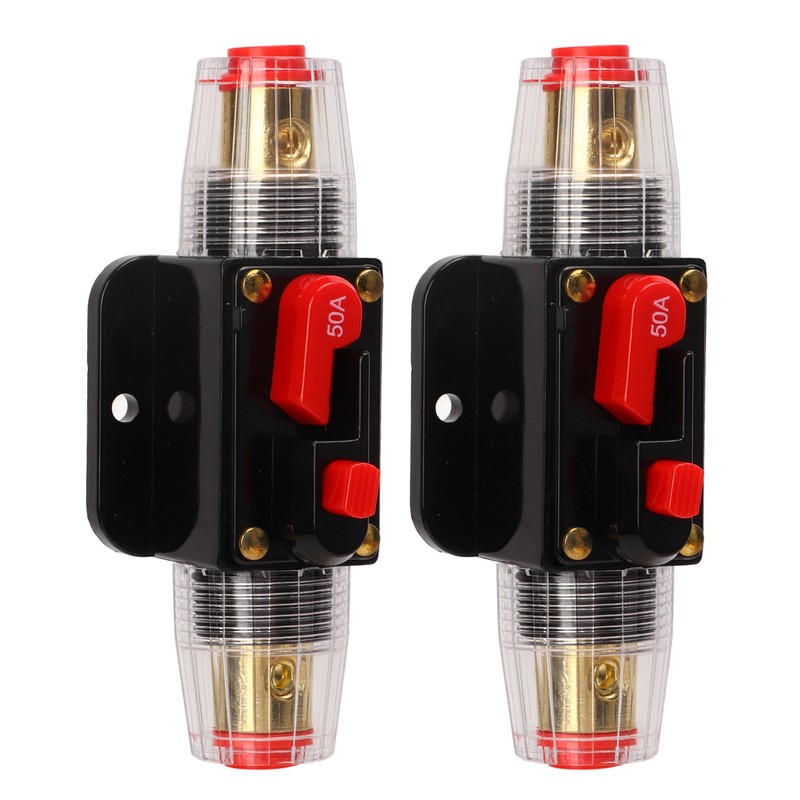 12‑24V Inline Circuit Breaker with Manual Reset Fuse Holder Battery
