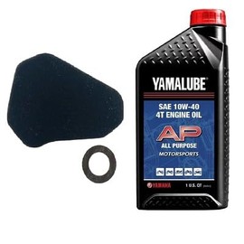 Yamaha TTR 50 (2006-2024) all Models Oil and Air Filter Change Kit Yamaha Part#s 1P6-E4451-01-00 and 1 Quarts All Purpose LUB-10W40-AP-12